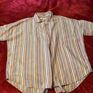 Madewell womens small courier button back shirt